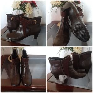 VTG:Jean's ankle boots leather
